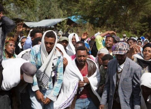 Mourners of T-TPLF Massacre Victims 12 2015