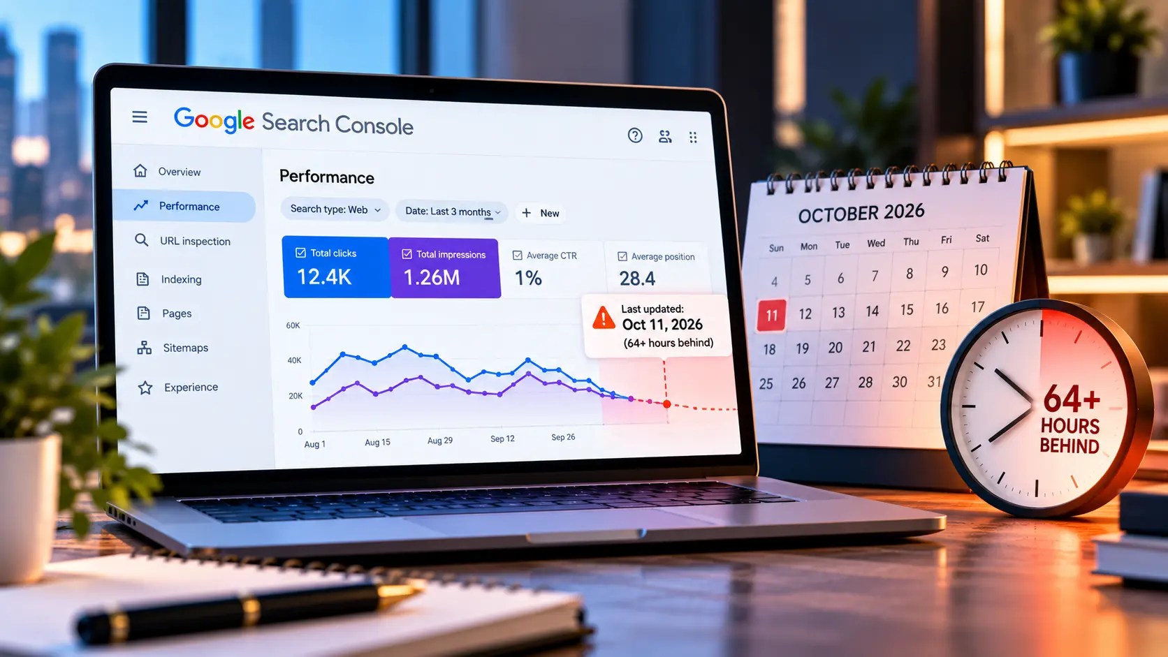 Google Search Console Data Is Running Days Behind