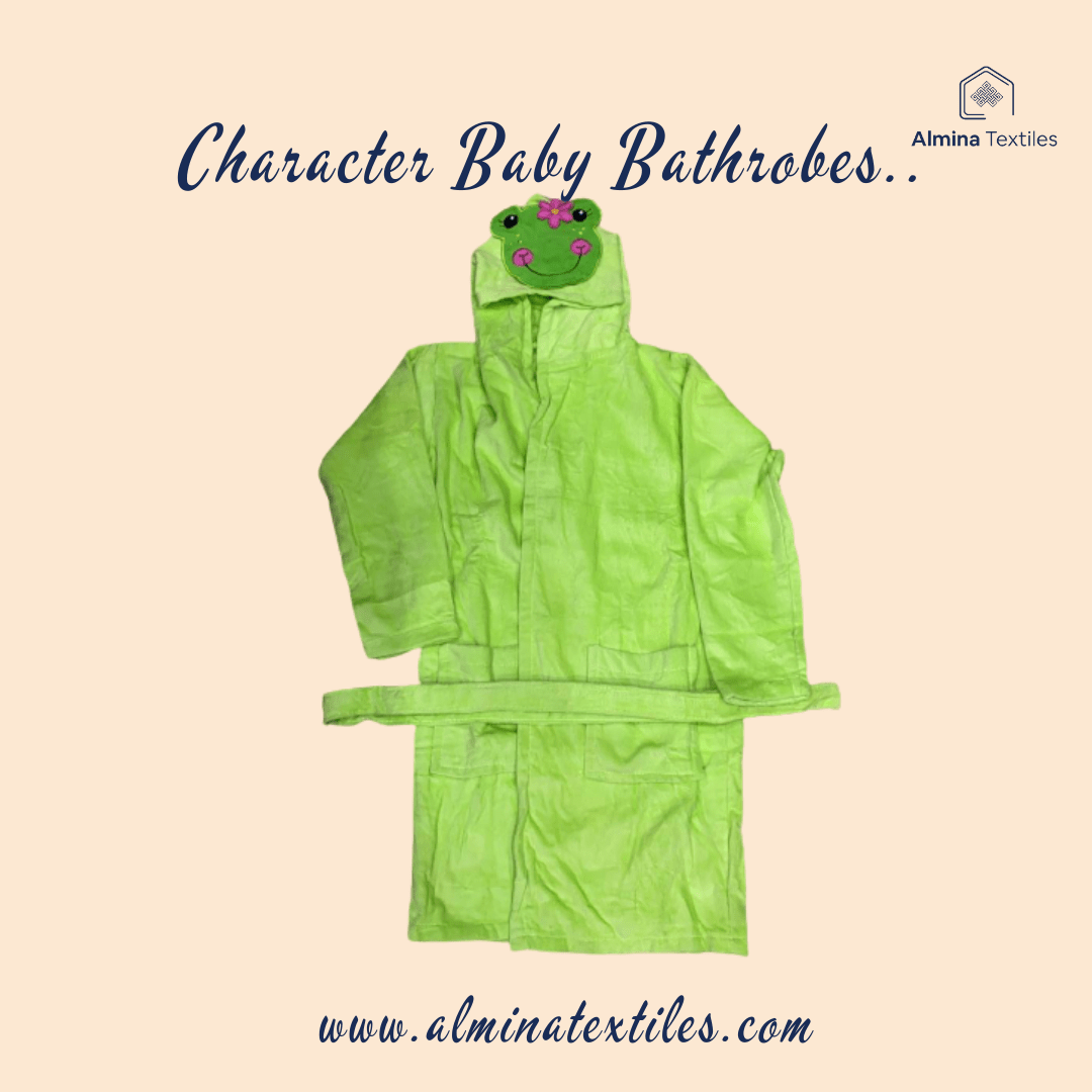 Lady Frog Character Bathrobe For Kids Almina Textiles