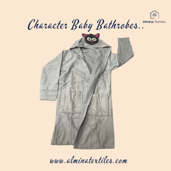 Character Bathrobe For Kids Almina Textiles