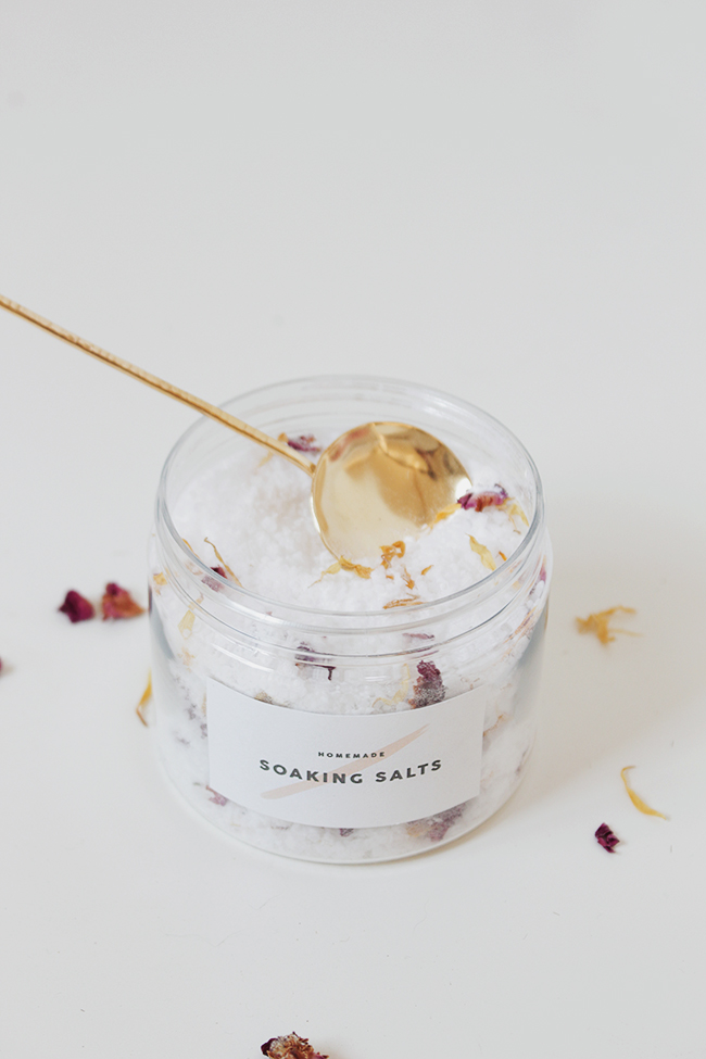 DIY floral bath salts almost makes perfect