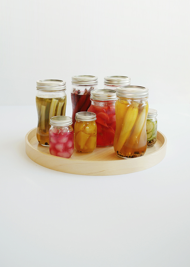 rainbow pickled platter almost makes perfect