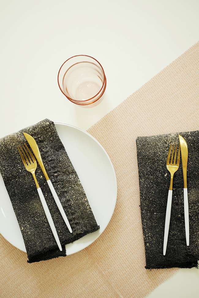 DIY upcycled denim napkins almost makes perfect