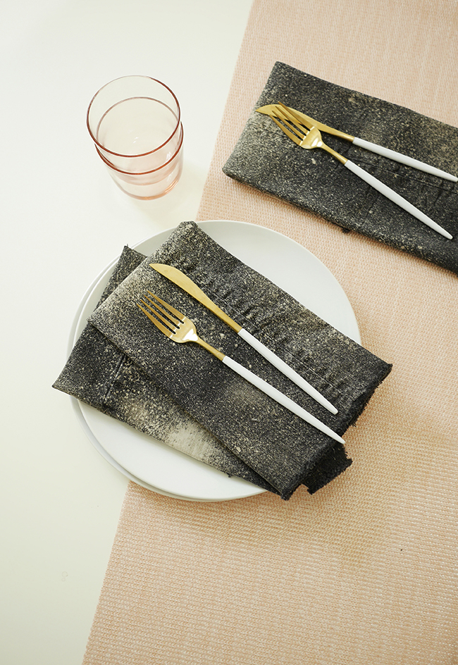 DIY upcycled denim napkins almost makes perfect
