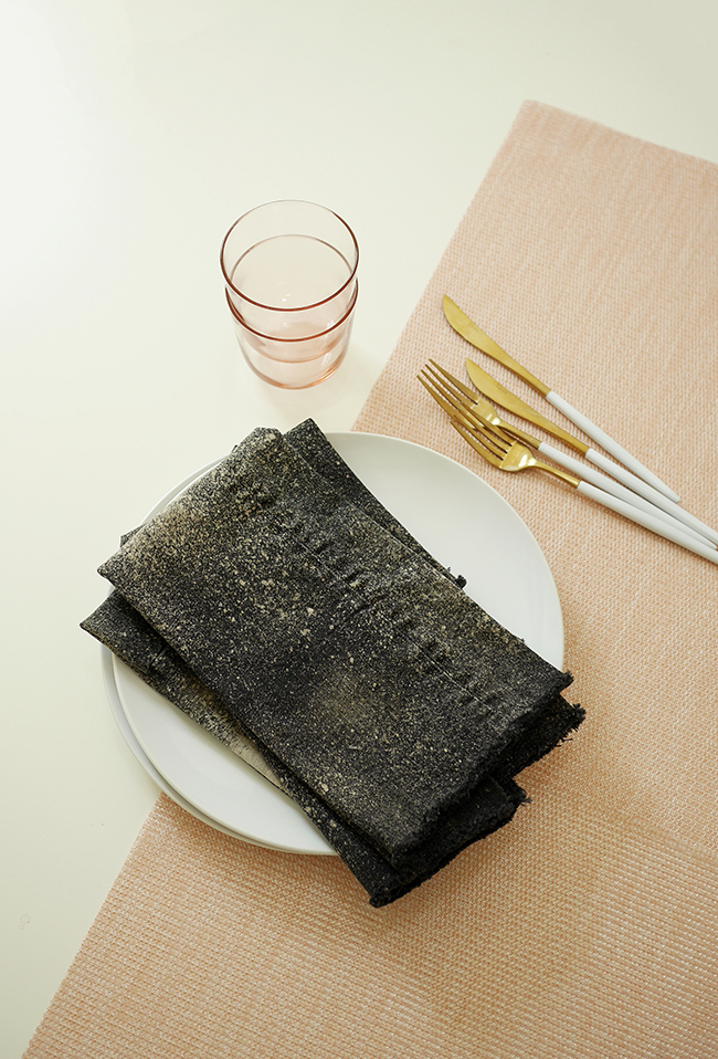 DIY upcycled denim napkins almost makes perfect