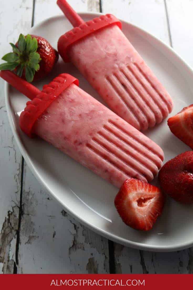 Homemade Strawberry Yogurt Popsicles A Healthy Summer Treat