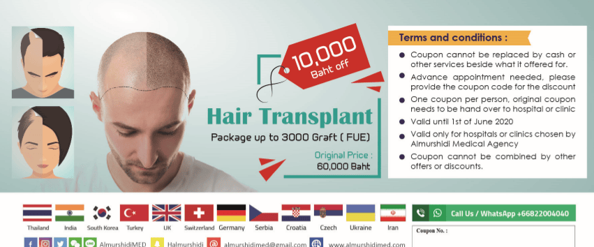 Best Hair Transplant Surgery Cost in Thailand Almurshidi Medical