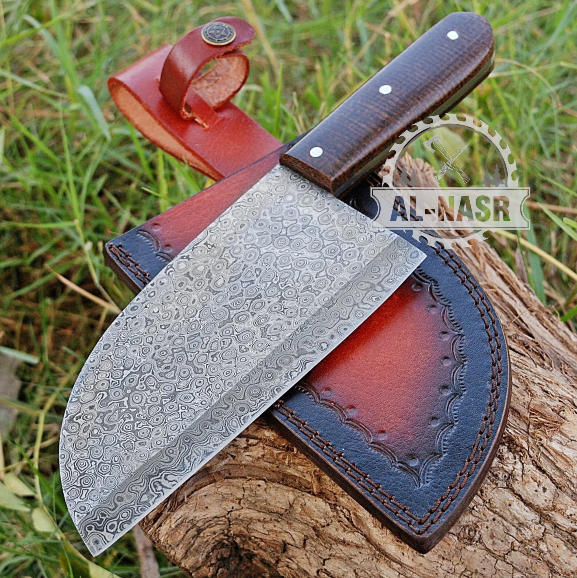 Damascus Steel Cleaver Knife Best Meat Cleaver