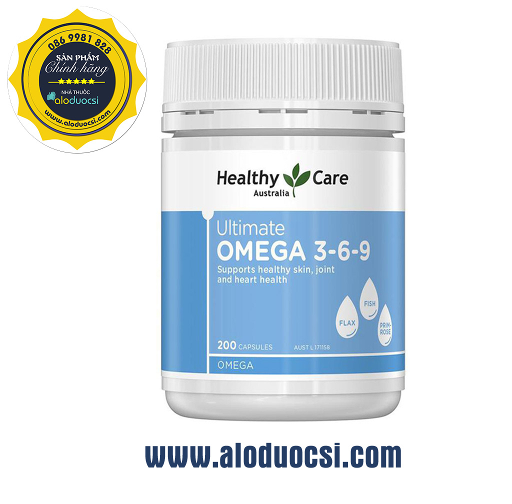 Healthy Care Ultimate Omega 369 Capsules (Australia) Lọ 200v Chính