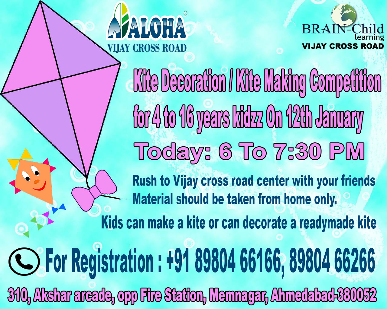 kite festival 2023 near me Today Kite Decoration / Kite Making Competition Aloha Ahmedabad Vijay