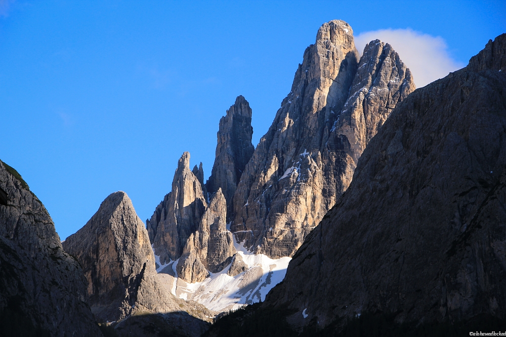 Südtirol und die Drei Zinnen von Sexten österreichisch, italienisch