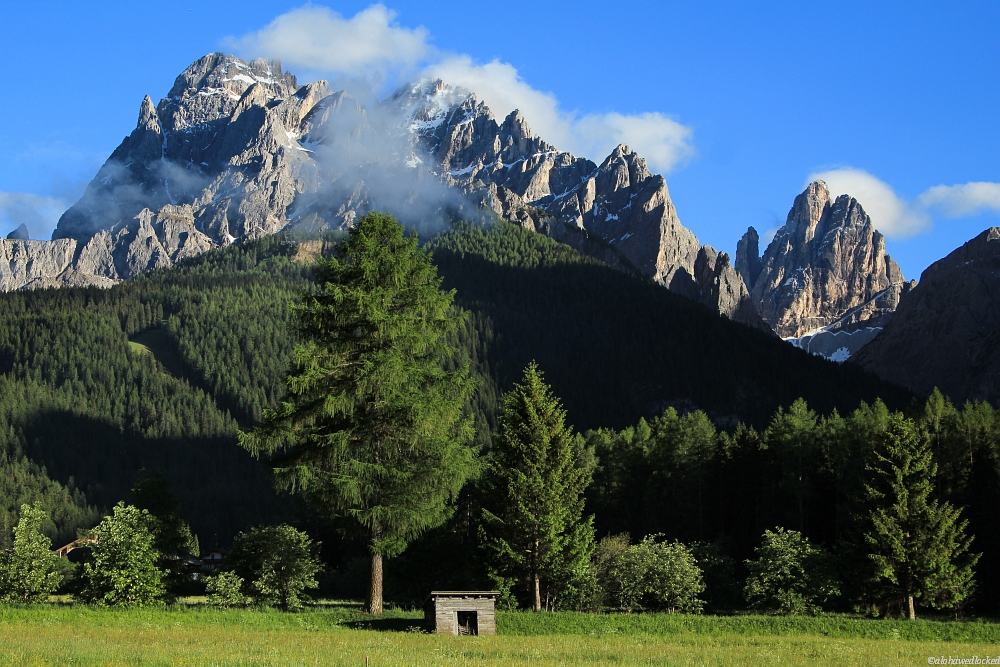 Südtirol und die Drei Zinnen von Sexten österreichisch, italienisch