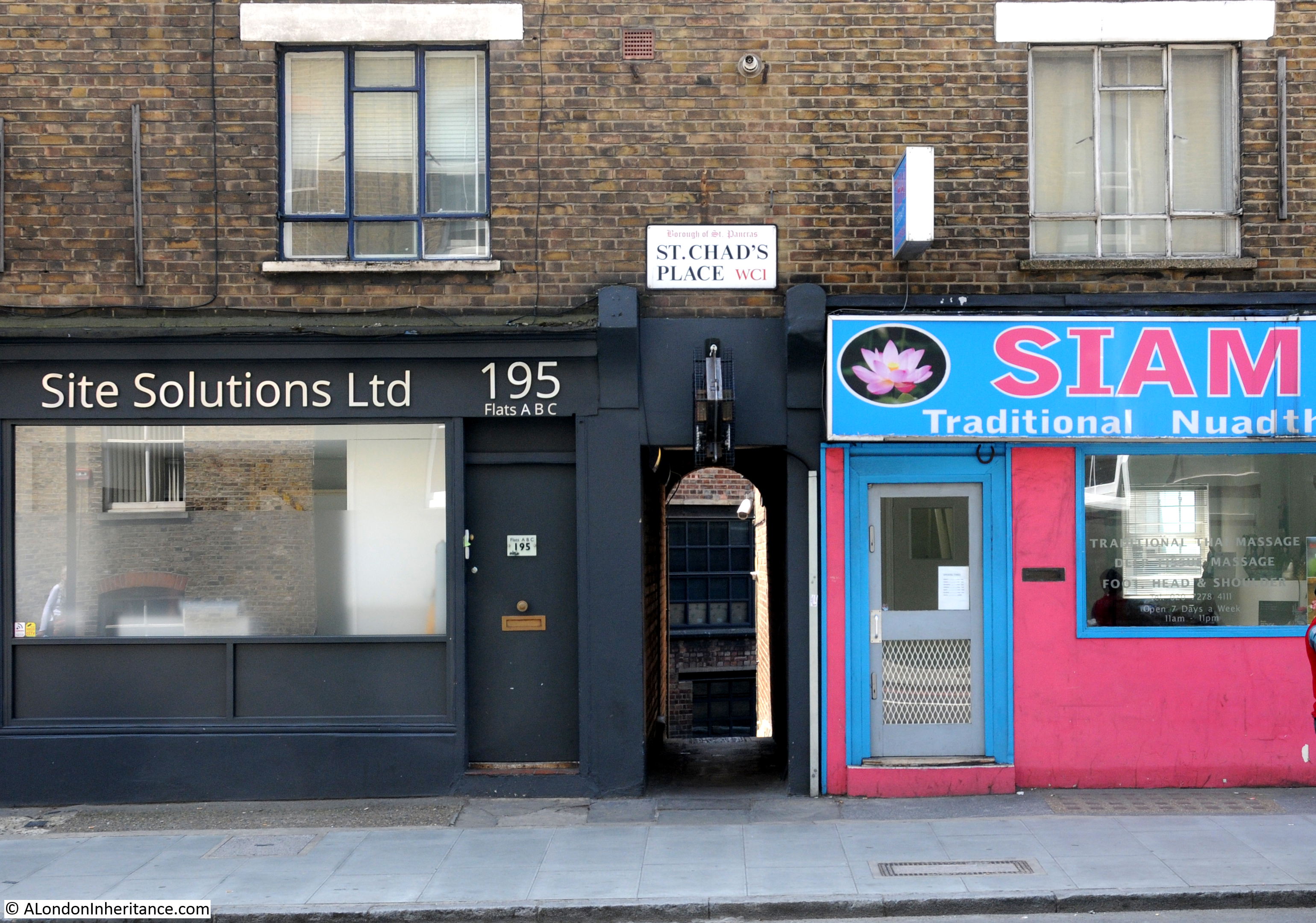 St. Chad's Place and the lost well, River Fleet and Metropolitan Railway