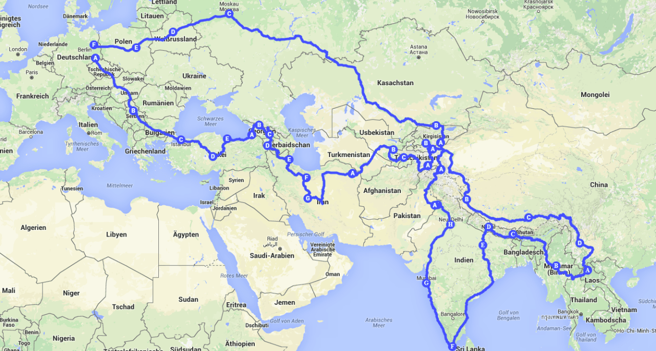 Von Dresden nach Indien und wieder zurück nach Berlin The Long Way