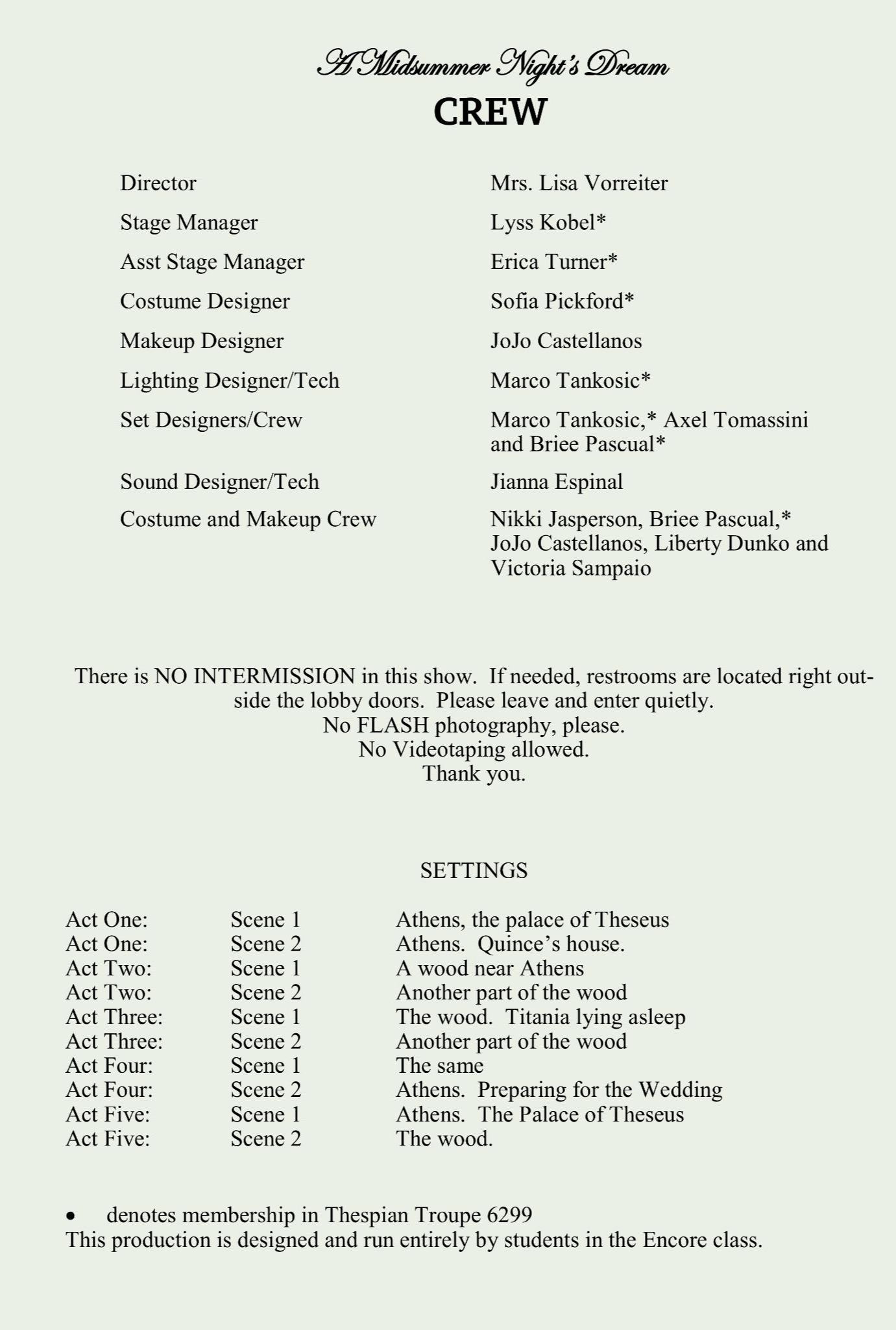 Alonso High School Theatre Department Home