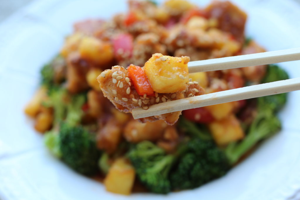 Pineapple ginger chicken
