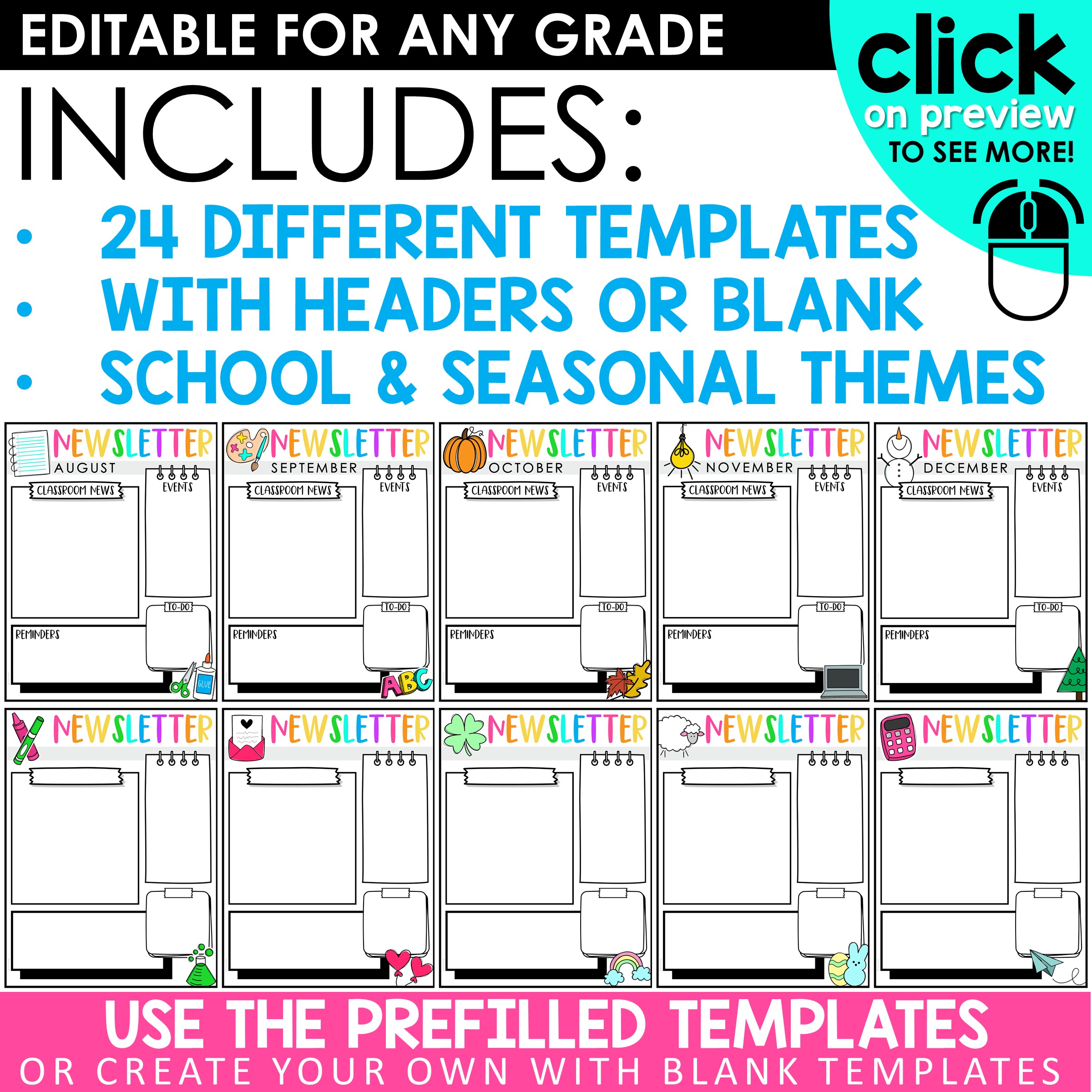 Free Printable School Newsletter Templates