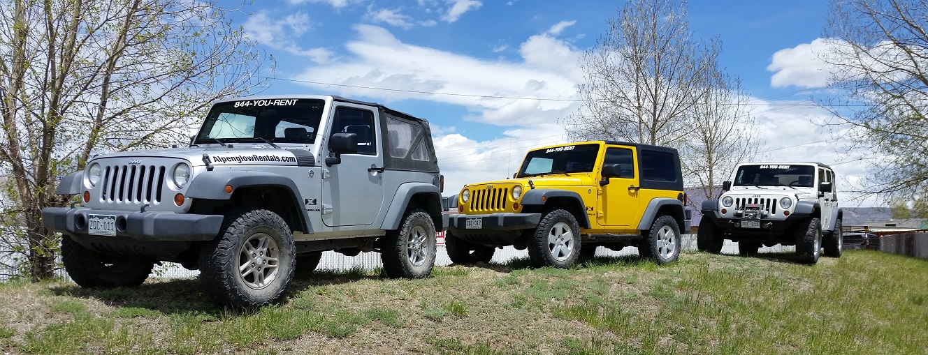 Jeep Rental Crested Butte, Gunnison Rent, Rental Automobile Alpenglow