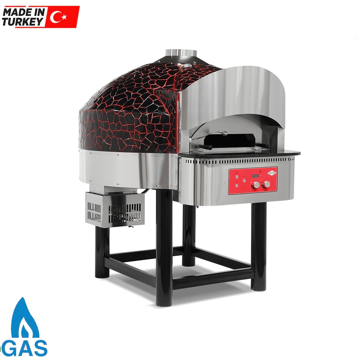 Gas Rotating Pizza Oven Alpha Kitchen Factory