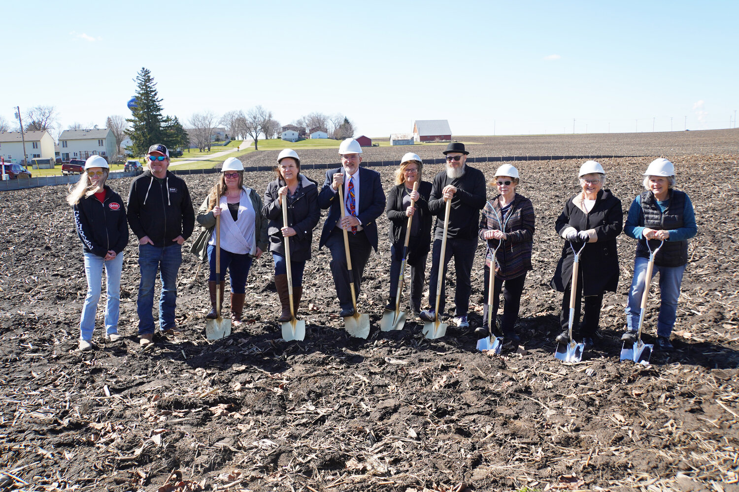 Groundbreaking held March 15 for new CrestonDement Public Library