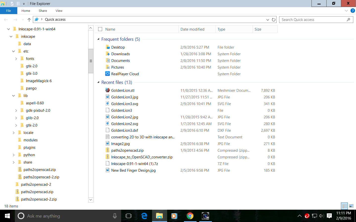 problems installing extensions for InkScape