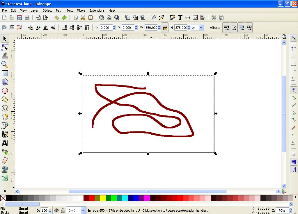 inkscape trace bitmap help