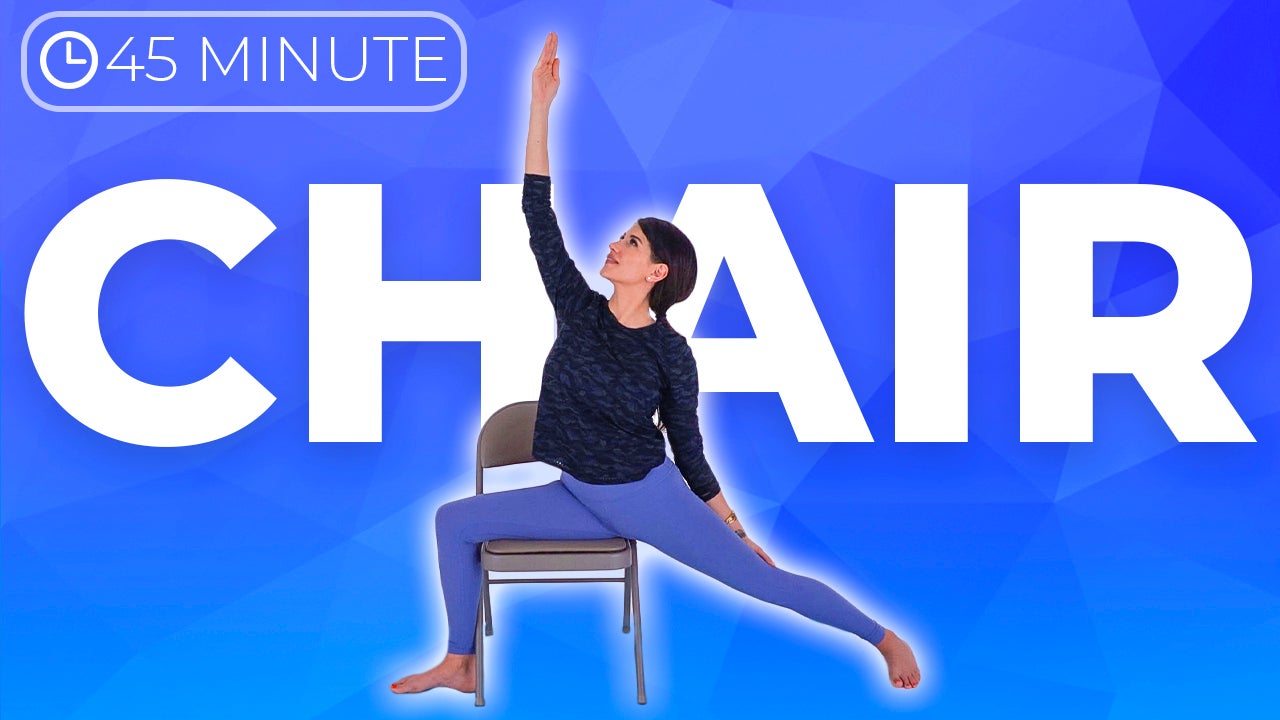 45 min Hatha Yoga Class CHAIR Yoga SarahBethYoga