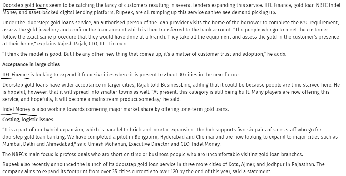 Doorstep Gold loans ALPHA AFFAIRS