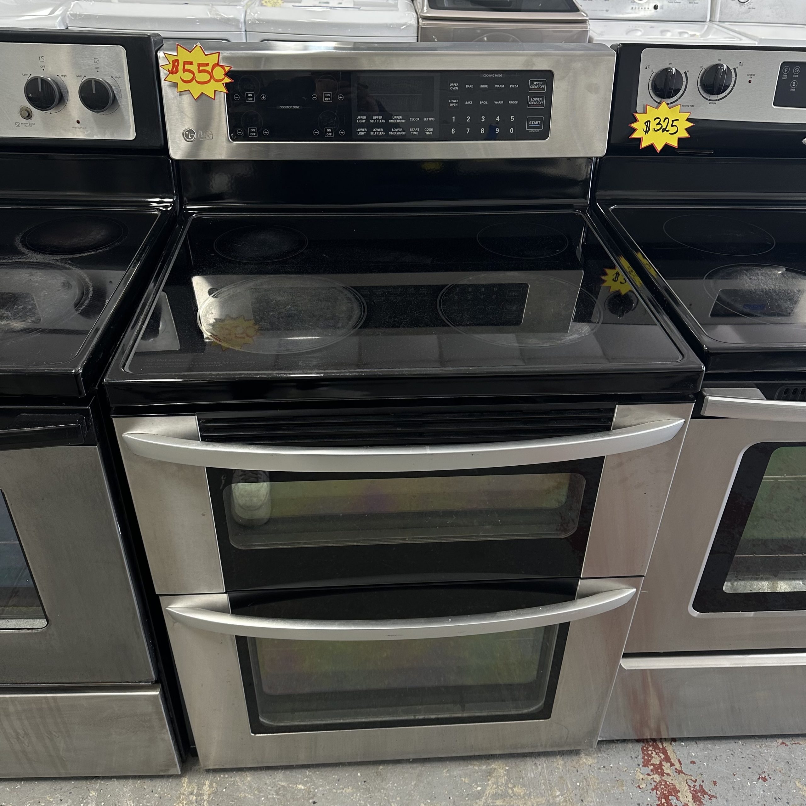 LG Electric Range With Double Oven In Stainless Steel Alpha Appliances