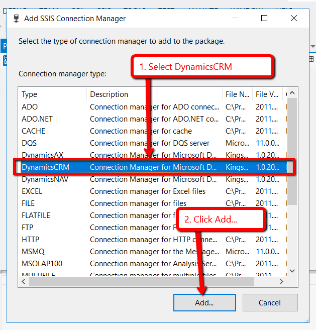 Dynamics 365 Kingswaysoft Data Integration Connection Guide Top