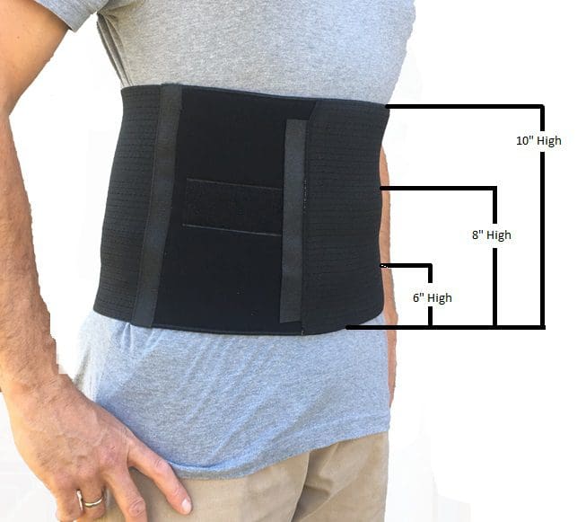 Alpha Medical Black Bariatric Abdominal Binder Support Wrap/ Surgical