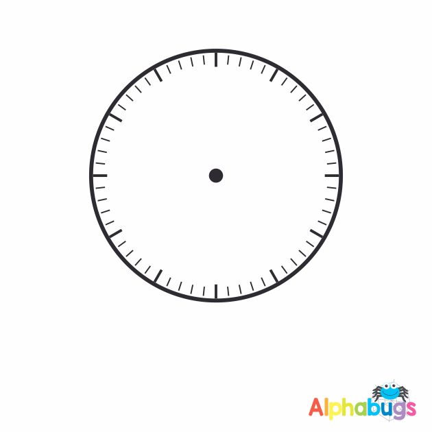 Clock Face (Blank) Wooden Alphabugs