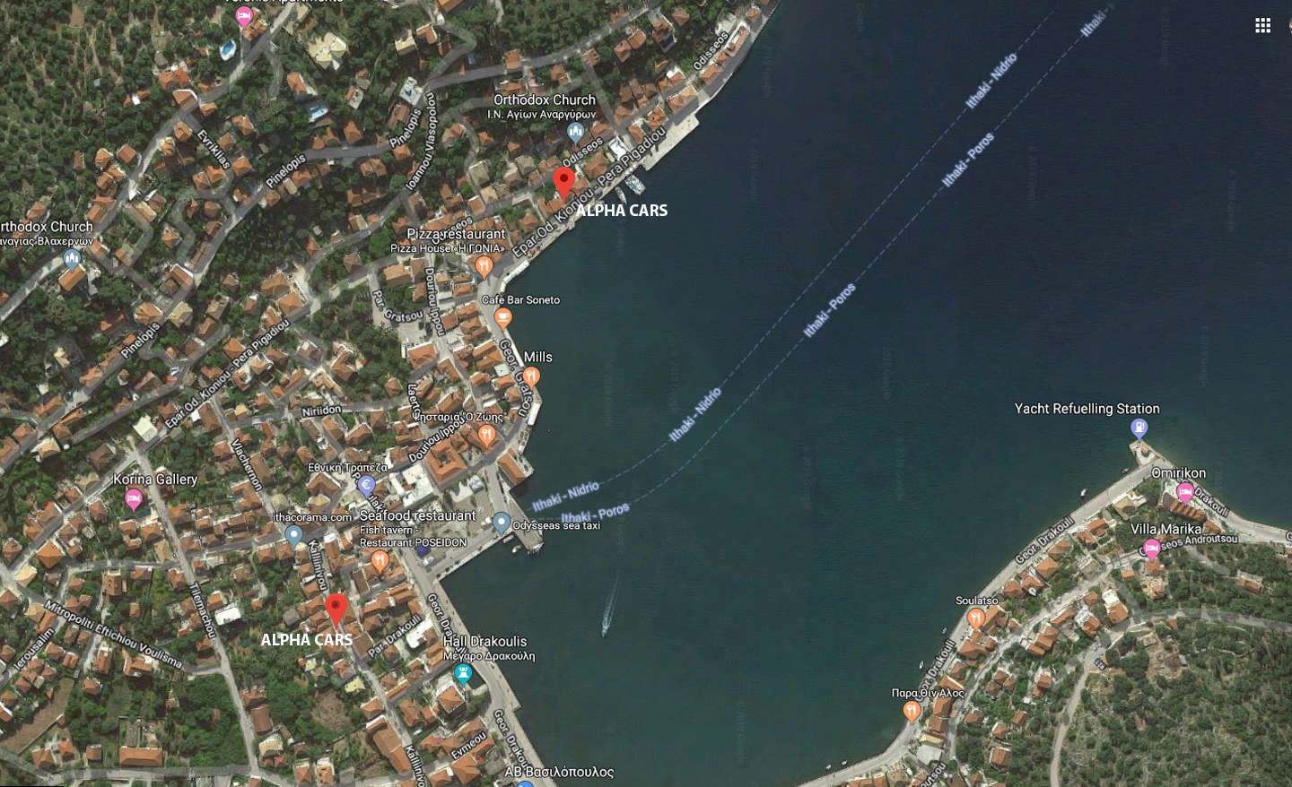 Ithaca Greece Car hire and scooter rental in Vathy ithaki Island