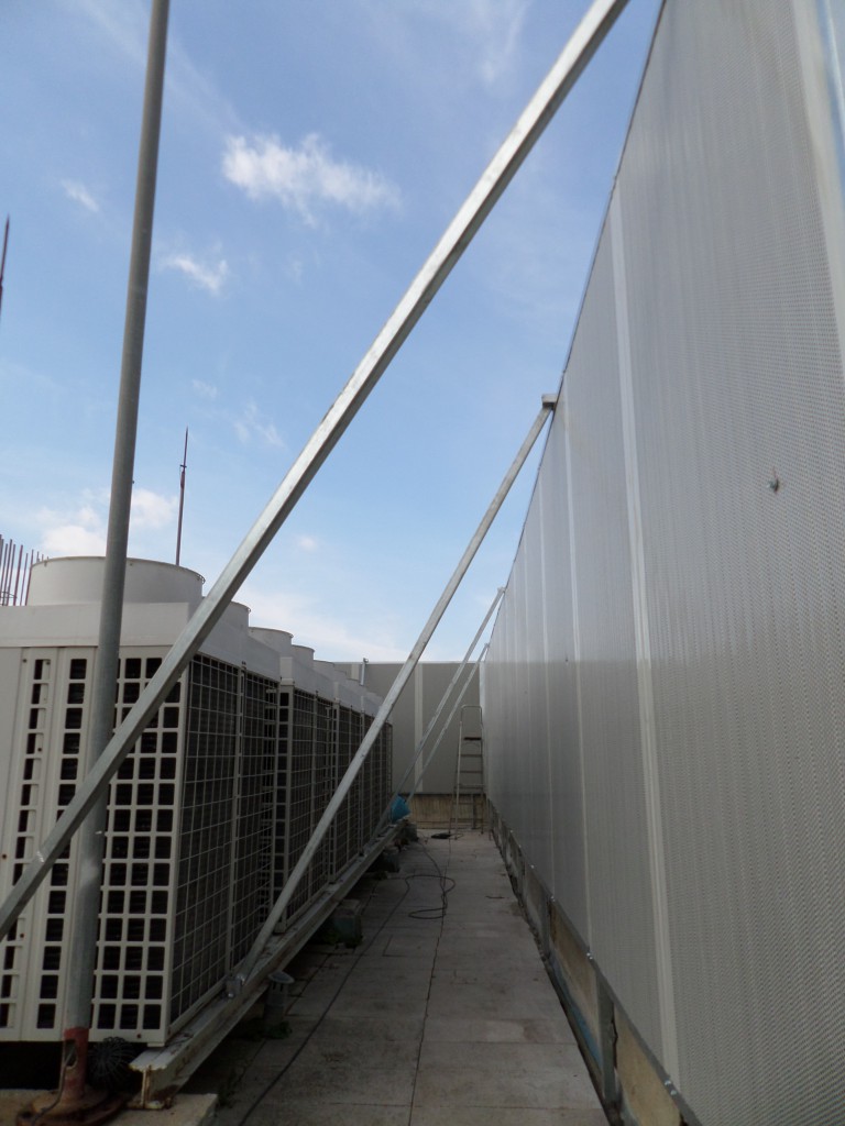 Heat Pump Soundproofing with Metal Noise Barrier Alpha Acoustiki