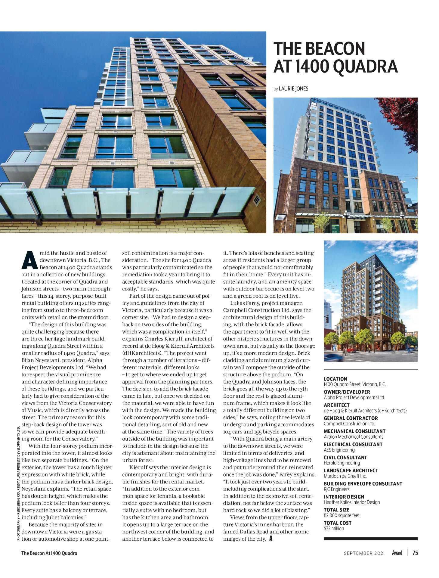 Alpha Project Developments Ltd. — Victoria, BC