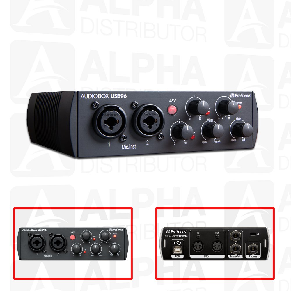 USB96 PRESONUS AUDIOBOX USB 96 2X2 USB AUDIO INTERFACE – Alpha Distributor