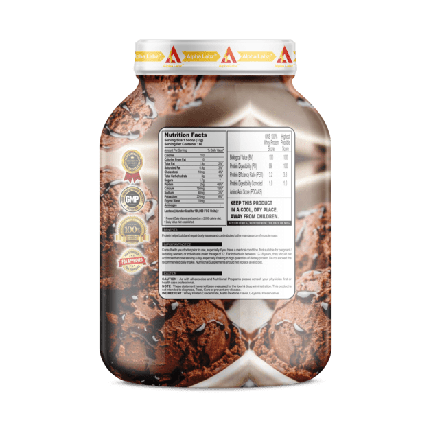 Alpha Labz Hydro Whey Protein Concentrate Supplement with Added