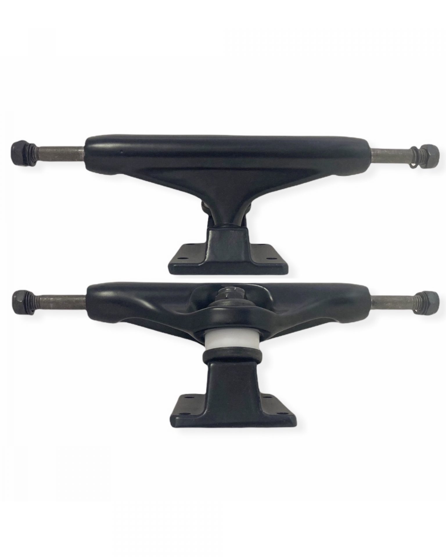 Unbranded Skateboard Trucks 140mm Black Alphalongboards