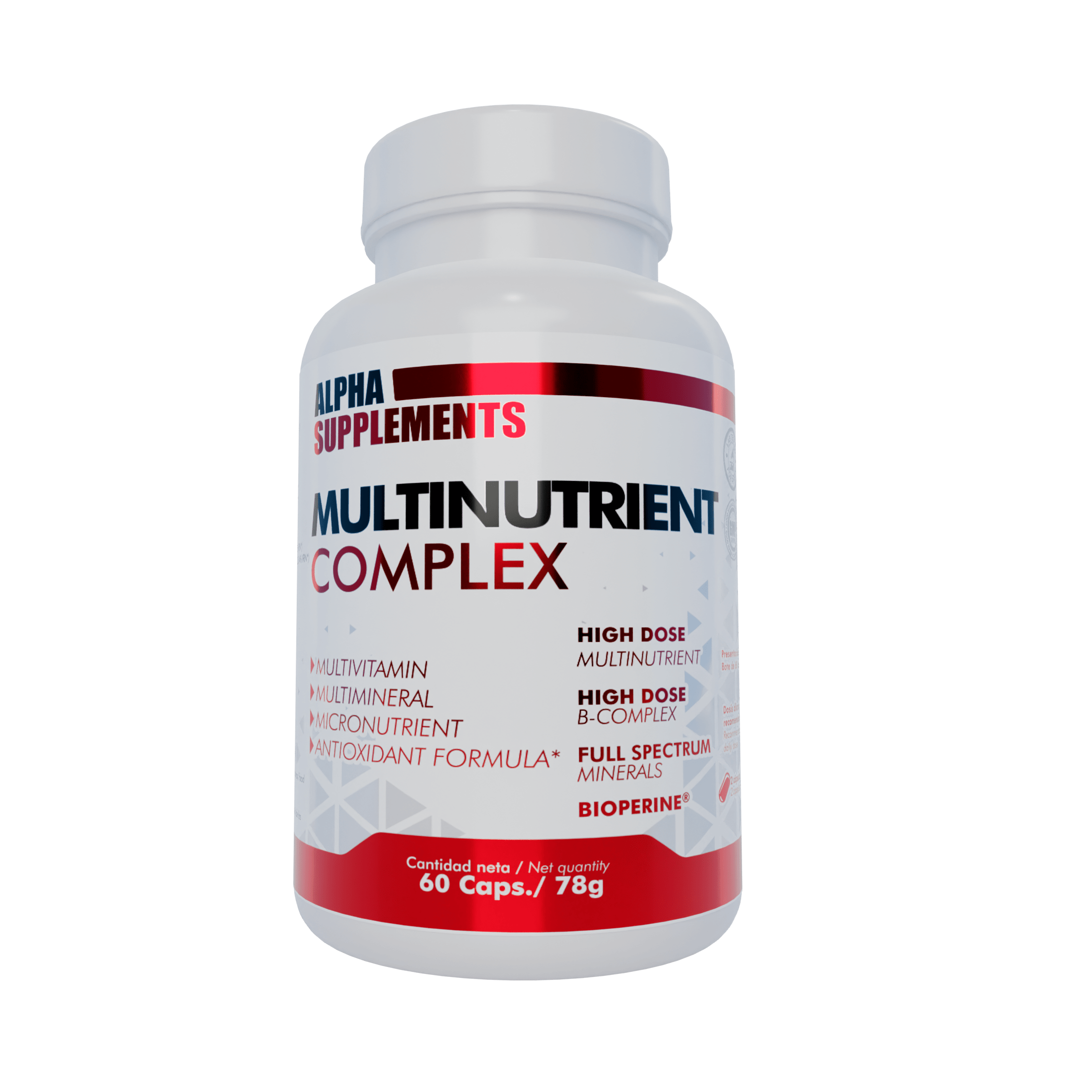 Multinutrient Complex (60Triplevcaps) Alpha Supplements Alpha