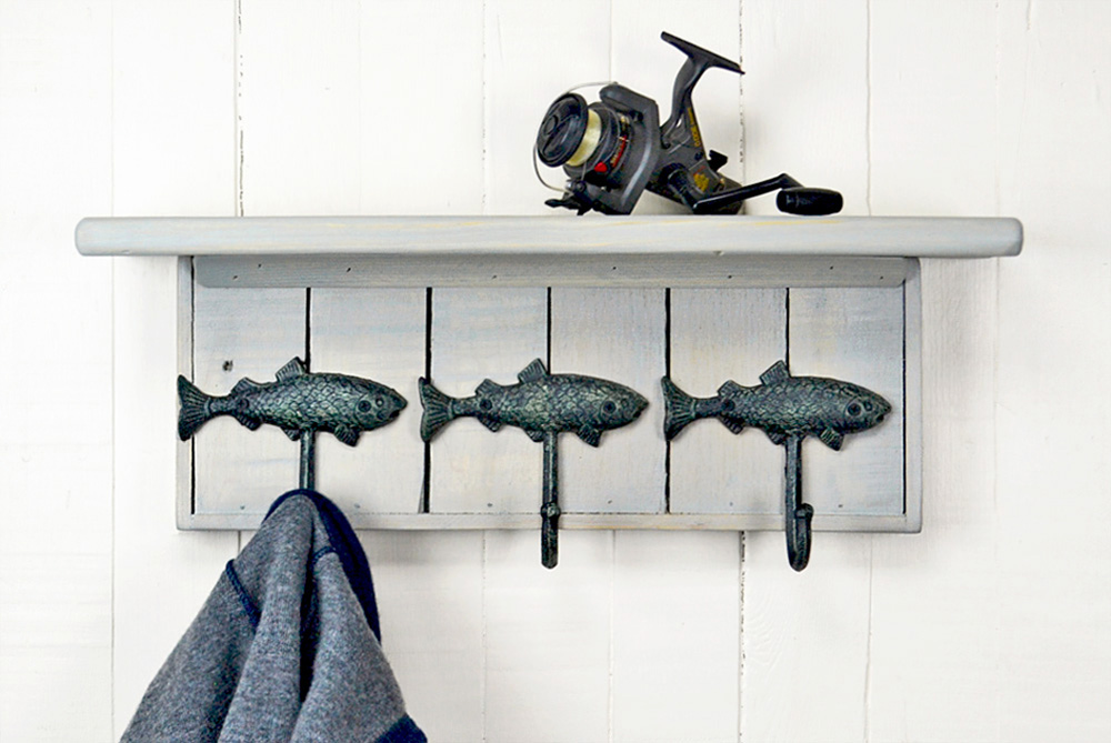 Alpine Craft Works Fish Driftwood Coat Racks