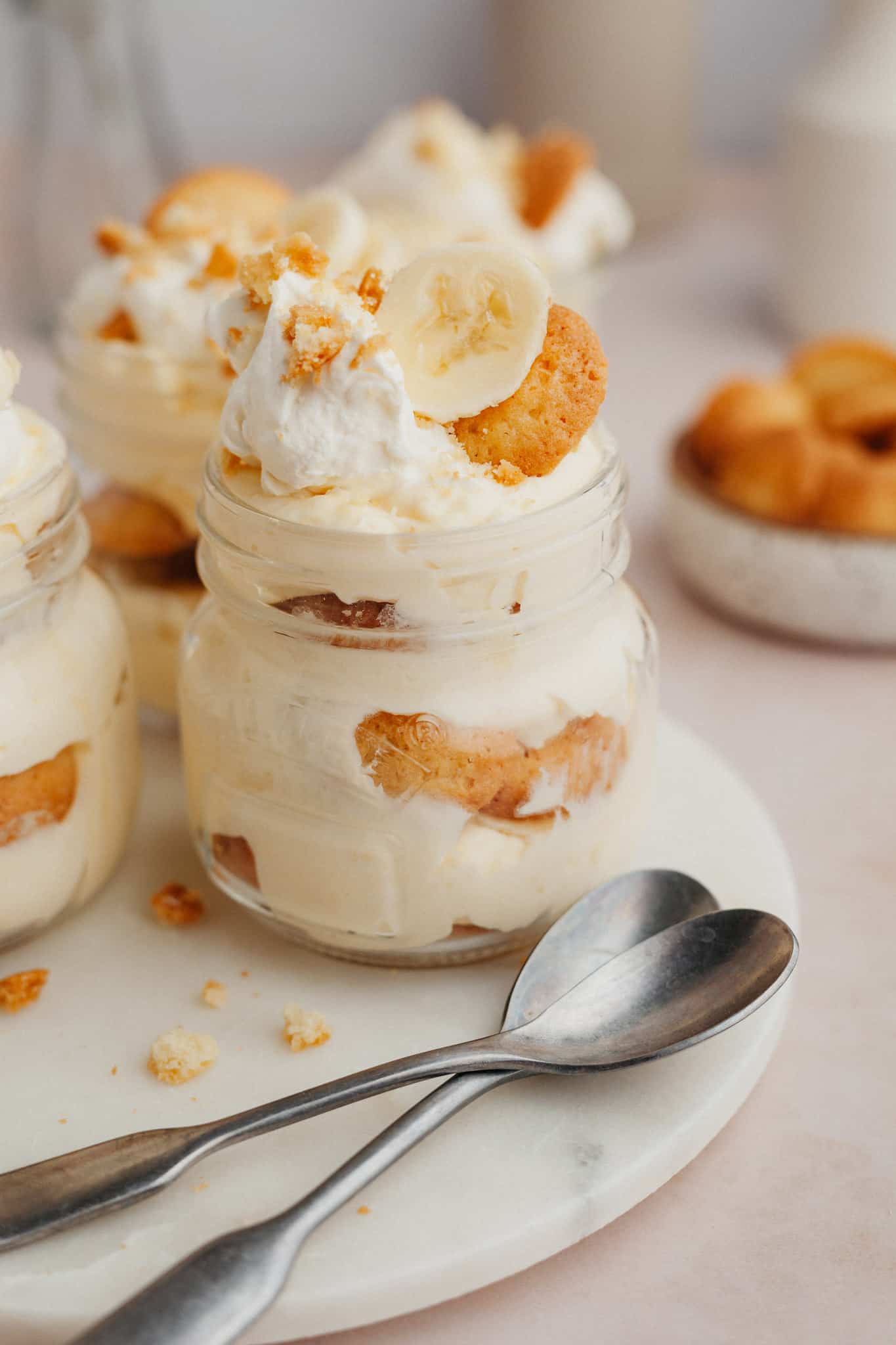 Banana Pudding in a Jar Alpine Ella