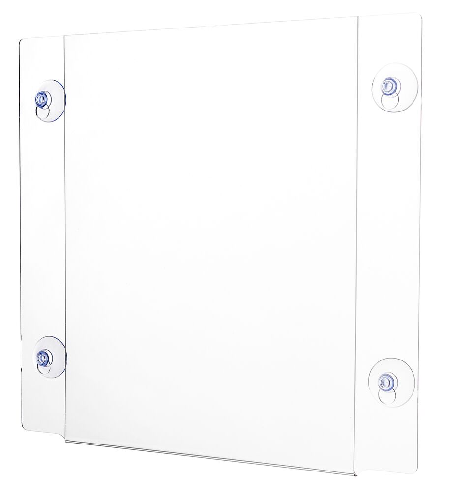 Acrylic Window Sign Holder with Suction Cups Alpine