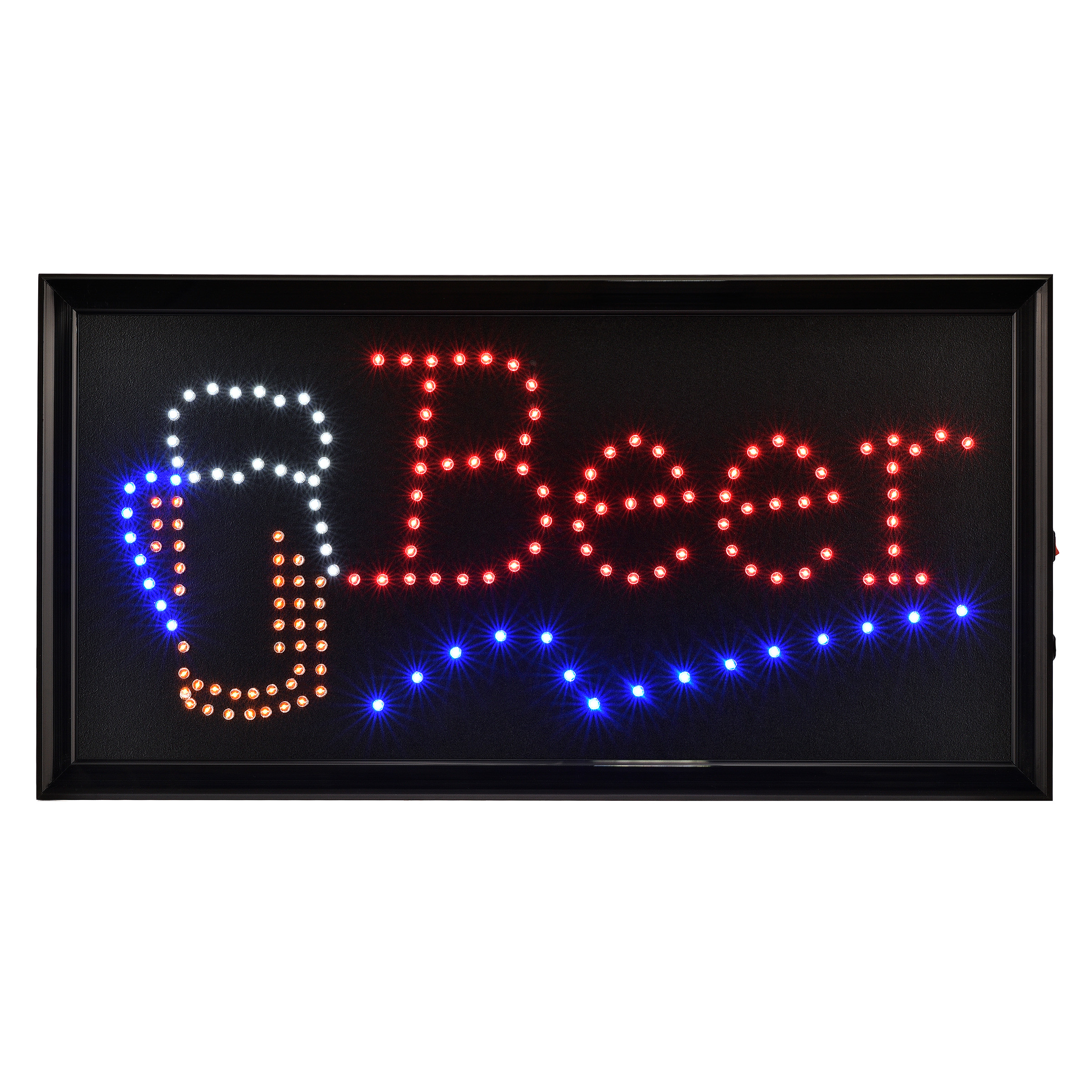 19″ x 10″ LED Rectangular Beer Sign with Two Display Modes Alpine