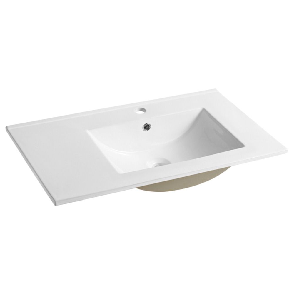 90cm Ceramic Vanity Top Righthand Bowl Alpine Kitchens & Bathrooms