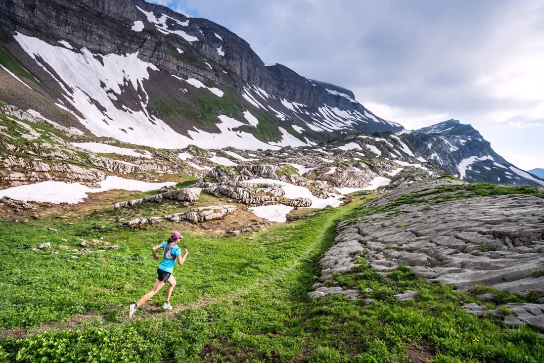 Trail running in the Swiss Alps Jungfrau Region