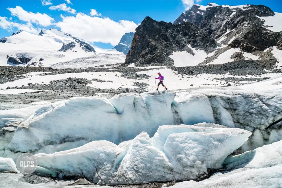 Hiking the Saas Fee Glacier Trail via the Britannia Hut
