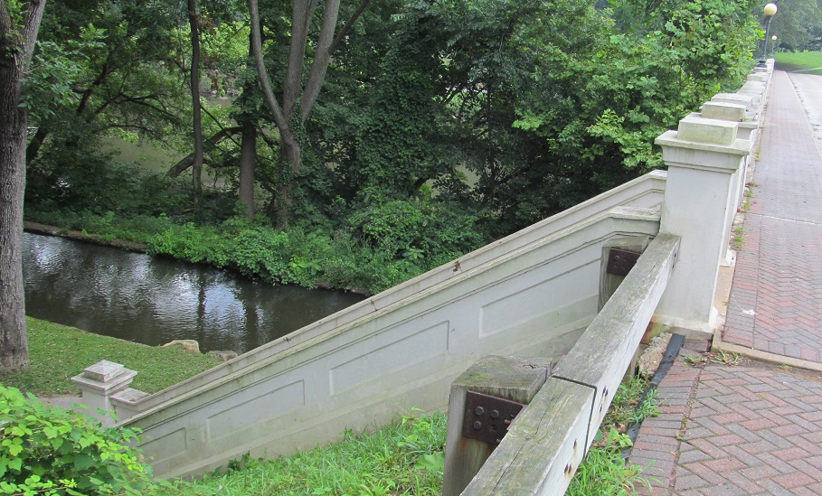Back north, starting at the mill race and ending with the southern parapet.
