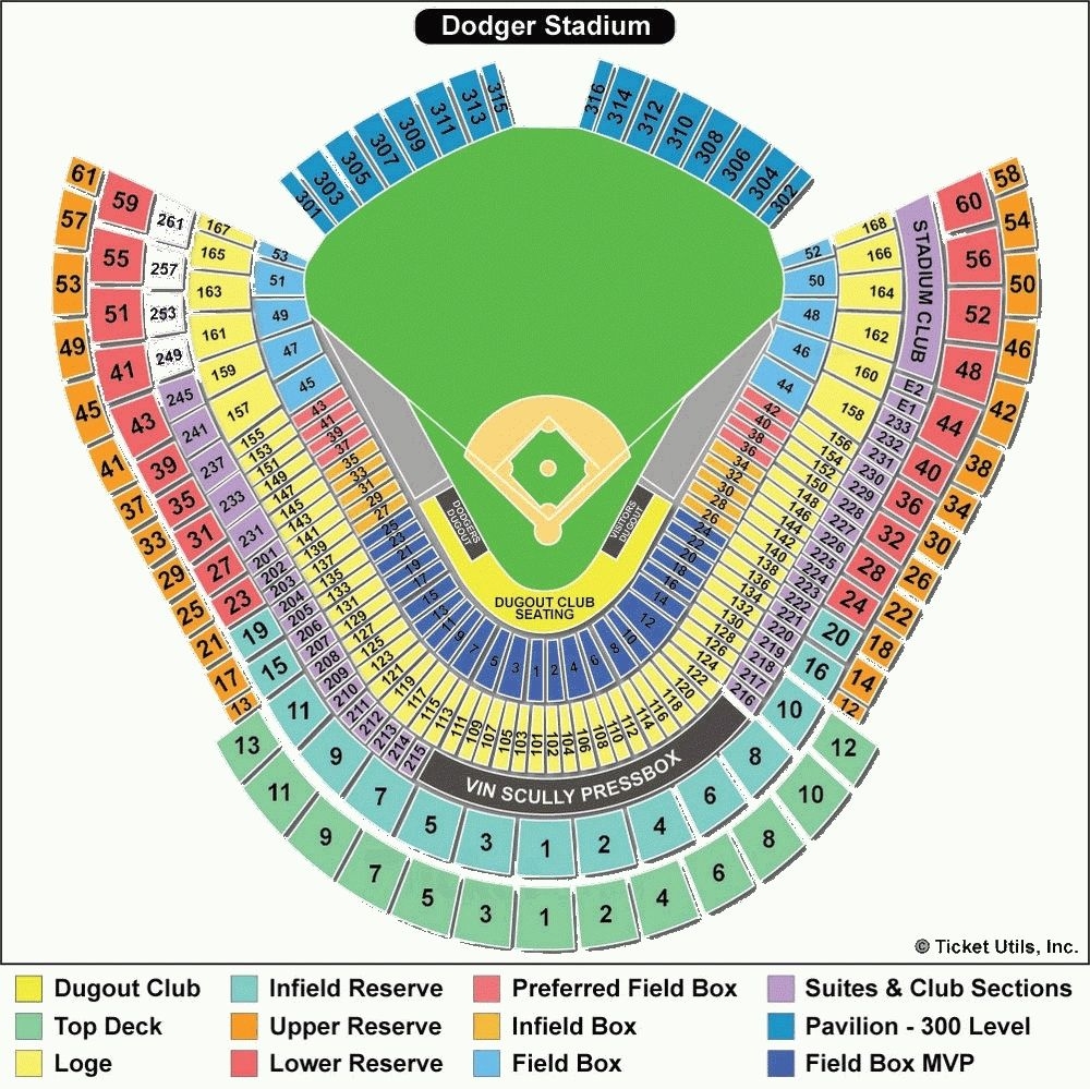 All 32+ Stock Images dodger stadium seating chart with seat numbers Superb
