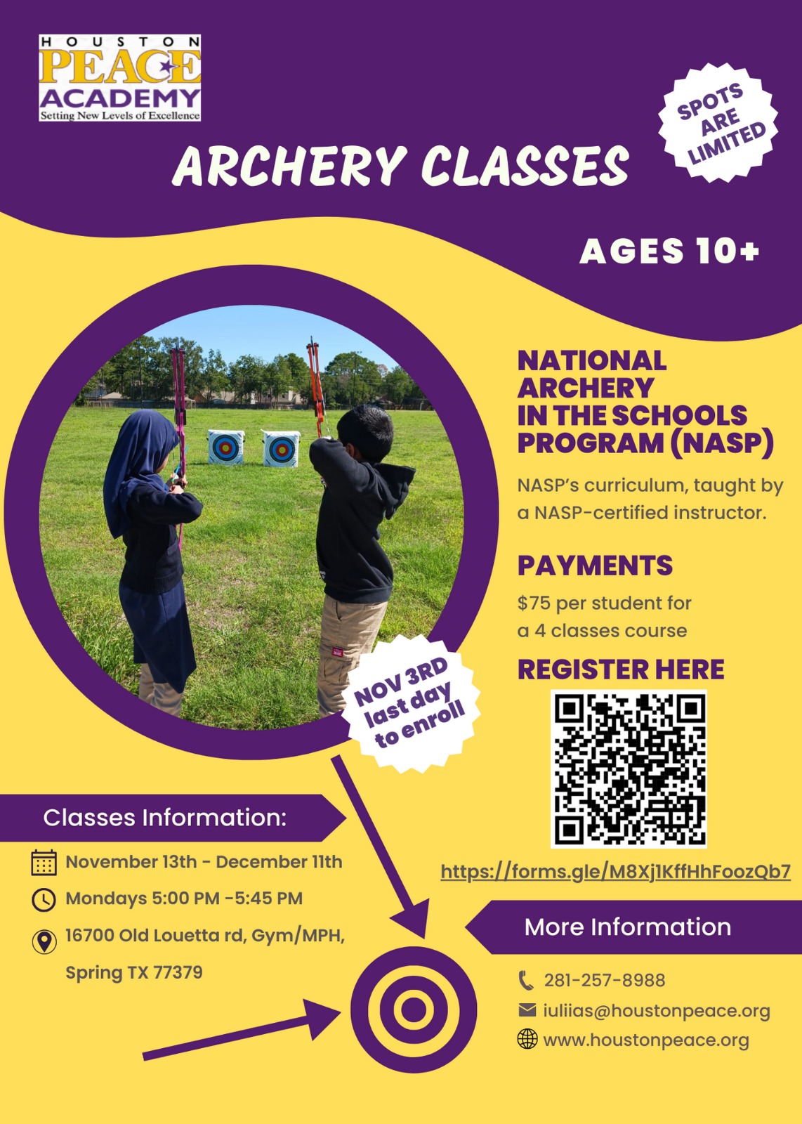 Archery Classes Masjid AlSalam