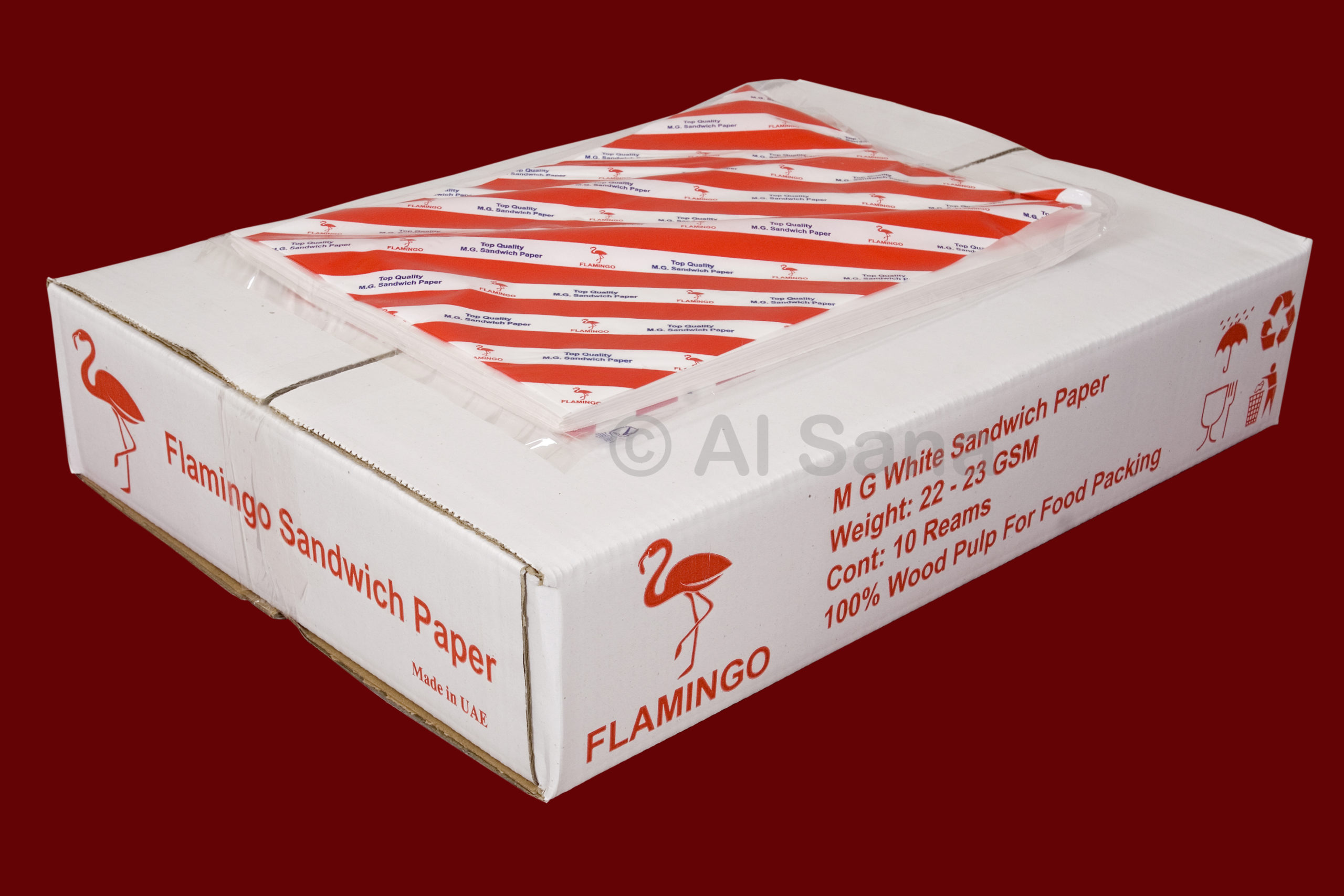 Plain sandwich paper Al Sana Paper Bags